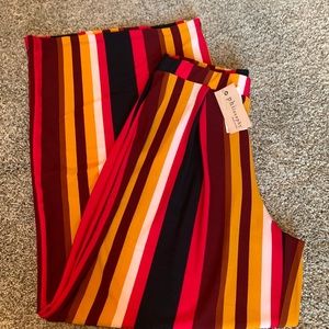 Philosophy Candy Stripped Pull On Wide Leg Pant~ Flawed